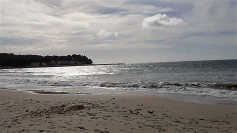 Balade à la plage des Sablettes par grand vent la Seyne sur mer VAR