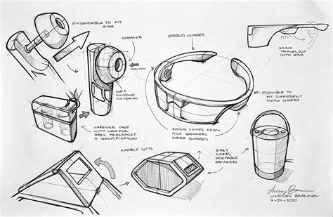 Sketches For Concept Ideation Product Design