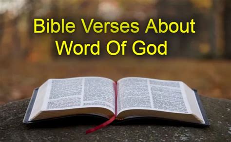 Bible Verses About Word Of God