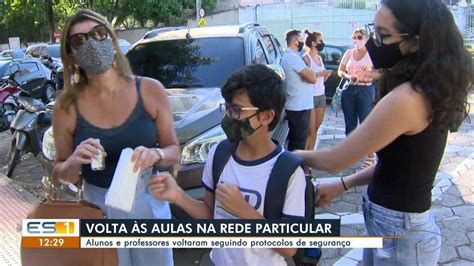 Aulas são retomadas nas escolas particulares do ES Espírito Santo G1