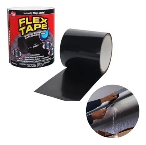 Cinta Adhesiva Aislante Flex Tape Fita Adesiva De Reparos Color Negro