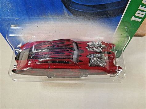 Hot Wheels Treasure Hunts EVIL TWIN Dark Red W Chrome