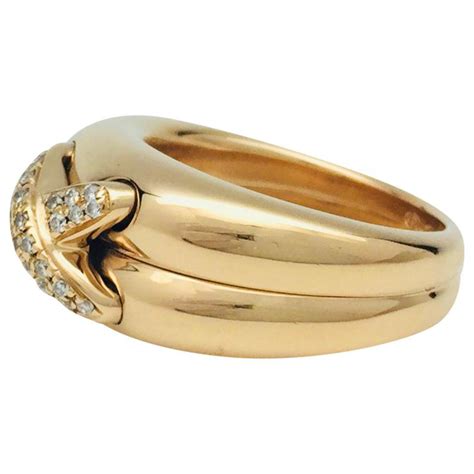 Bague Chaumet Liens Or Jaune Et Diamants Or Blanc Ref