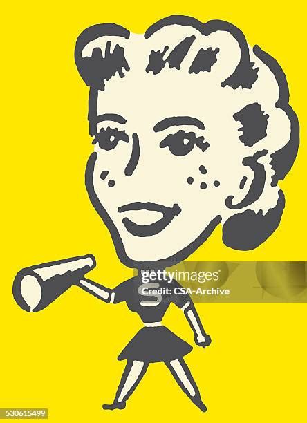 how to draw a cheerleading megaphone