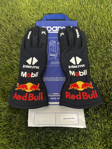 2023 Verstappen Red Bull Media Gloves COA JM MotorsportsTrading