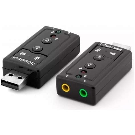 Tarjeta De Sonido Usb 71 Con Control De Volumen Koneet Tu Experto