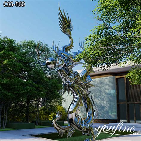 Chinese Style Metal Dragon Sculpture Modern Design- YouFine Sculpture