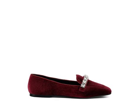 Lamington Diamante Embellished Velvet Loafers Rag Company Wholesale
