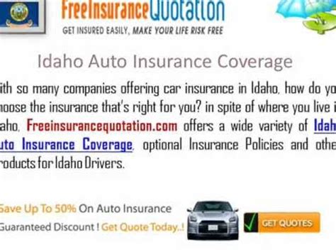 Idaho Auto Insurance Company Idaho Car Insurance Quote YouTube