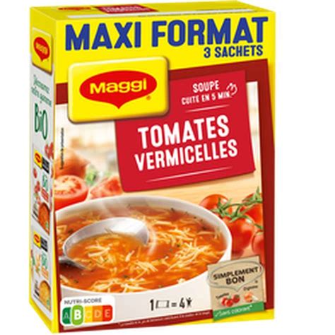 Potage déshydraté à la tomate et aux vermicelles Maggi 3 x 70 g La