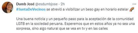 Junta de Vecinos beso gay América Televisión gana seguidores ola