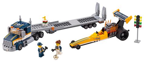 Lego City 60151 Dragster Transporter Bausteinspielzeug Amazonde