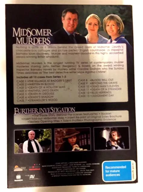 Midsomer Murders Complete Season Series 1 2 3 Dvd Box Set 1 3 Region 0