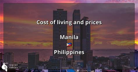 Cost Of Living And Prices In Manila 🇵🇭 Updated Jul 2023 Traveltables