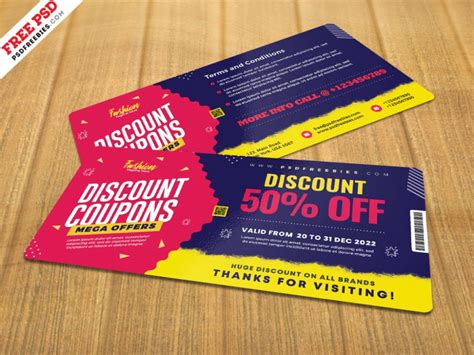 beautiful discount coupons template psd coupon template coupon