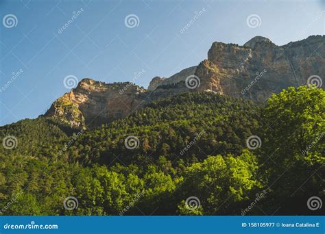 Sommer in Ordesa Und Monte Perdido Nationalpark Schöne Landschaft in