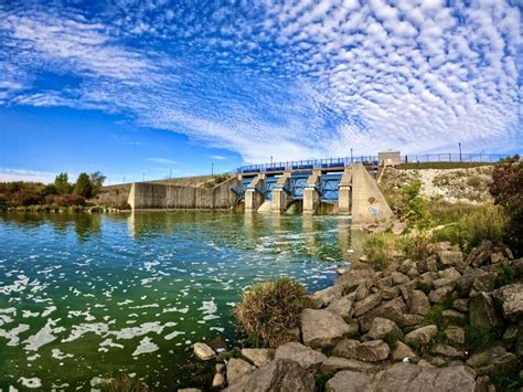 woodstock ontario canada stock photo image  river