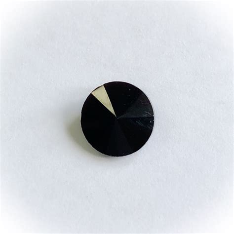 Glass Rivoli 18mm Jet Bohemia Design