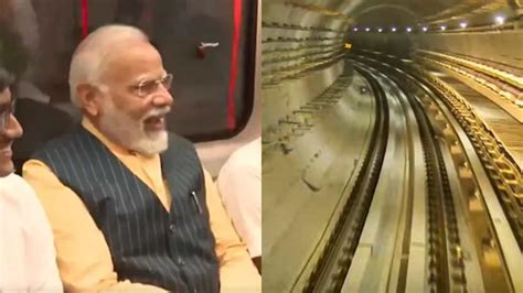 PM Modi Inaugurates India S First Underwater Metro In Kolkata