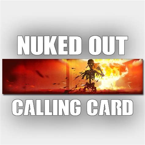 Black Ops Cold War Nuked Out Calling Card Game Items Gameflip