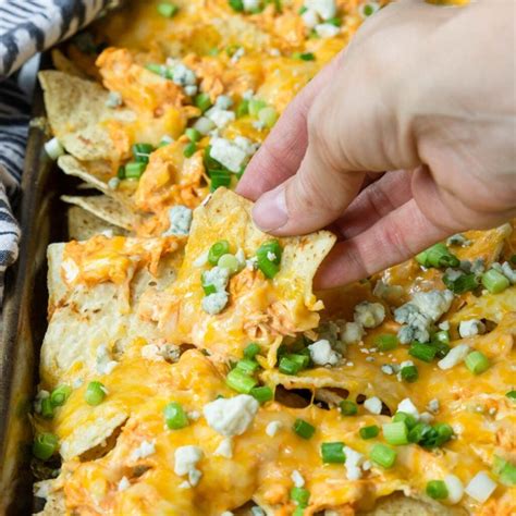 The Best Buffalo Nachos