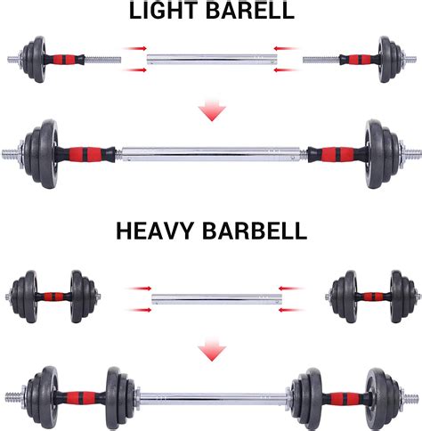 Best Adjustable Dumbbell Set 22334466105 Lbs Metal Barbell 2 In