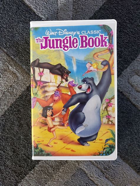 The Jungle Book Walt Disney Classic Animation Movie Black Diamond Vhs