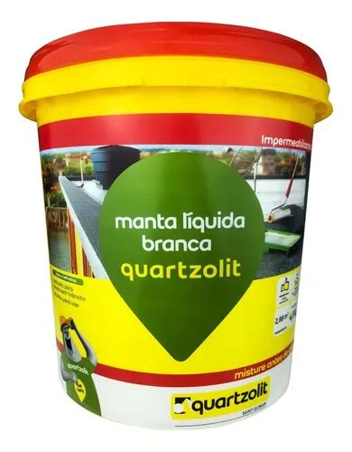 Manta Líquida Branca Impermeabilizante Quartzolit 4 5kg Parcelamento