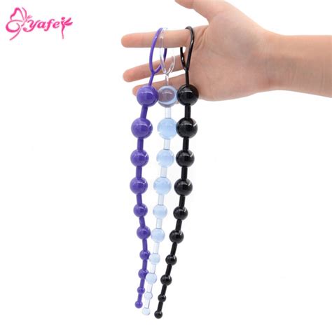 Sex Anal Toys For Women Anal Beads Butt Plug Vibrator With Pull Ring Beads Dildo