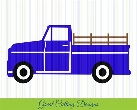 Truck Svg Cut File Dxf Boy Svg Antique Truck Cricut Svg Etsy