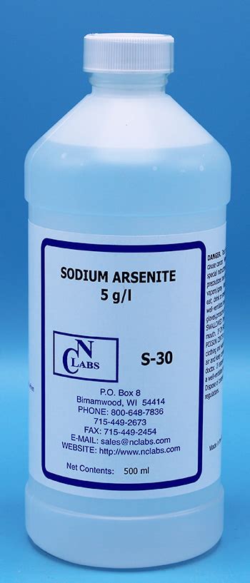 500 ml – S-30 – Sodium Arsenite, 5 g/l (S30) – NC Labs Products