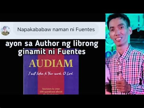 Napakababaw Ni Pastor Fuentes Ayon Sa Author Ng Libro Na Minali Ni