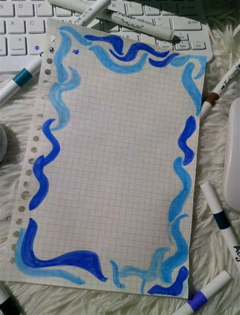 waves border design aesthetic boarders designs  projects bond