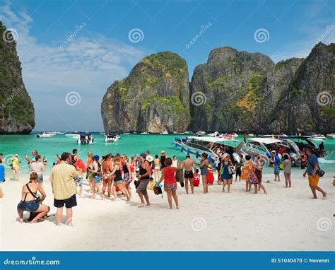 Massentourismus In Thailand Redaktionelles Bild Bild Von Geologie