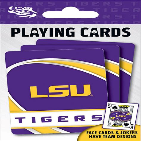 Officially Licensed Ncaa Lsu Tigers Playing Cards 54 Card Deck