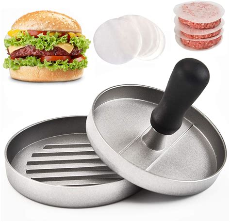 Uniyou Burger Press Hamburger Press Patty Maker Non Stick Aluminum