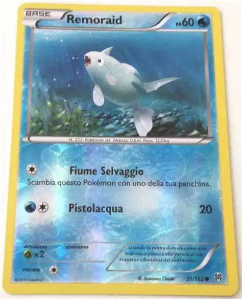 REMORAID 31 162 SET Turboblitz Xy Comune Holo Reverse Italiana Pokemon