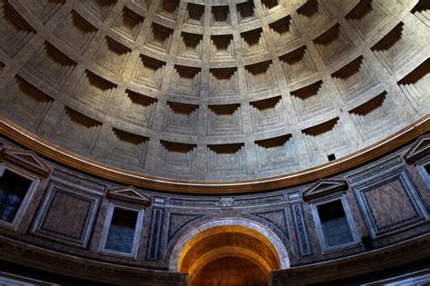 Premium Photo | Interior of the dome of the pantheon in rome