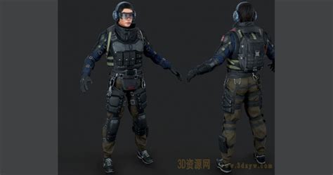 彩虹六号 围攻全套角色 Rainbow Six 模型骨骼 次世代角色3d模型合集 3d资源网 国内最丰富的3d模型资源分享交流平台