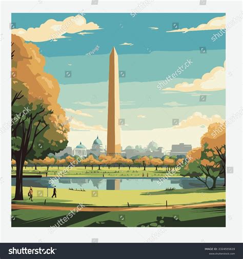Washington Dc Monuments Cartoon