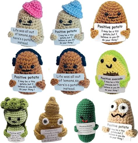 Masinies Crochet Emotional Support Pickles Cucumber Handmade Emotional