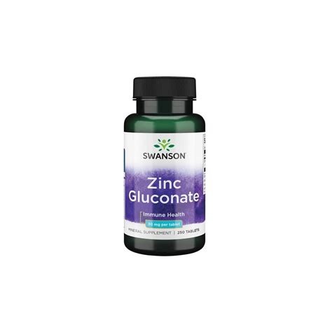 Swanson Zinc Gluconate 30 Mg 250 Tabletten Bei Metasport