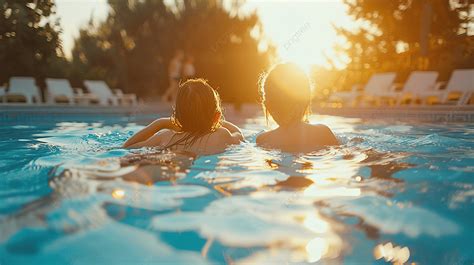 Fondo Una Familia Joven Con Dos Niños Disfruta De Las Vacaciones De