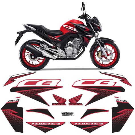 Kit Adesivos Moto Honda Cb Twister Modelo Original Sportinox