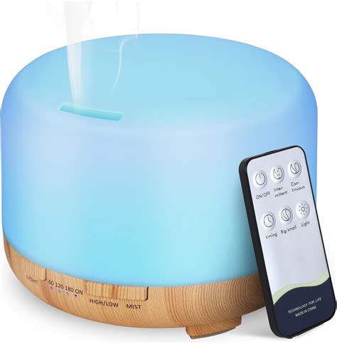 Hianjoo Diffuseurs D Huiles Essentielles Ml Humidificateur D