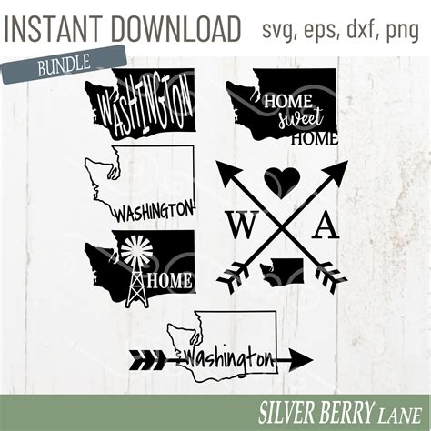 Washington Svg-washington State Svg-washington Bundle-washington Shirt-wa Svg-states Svg ...