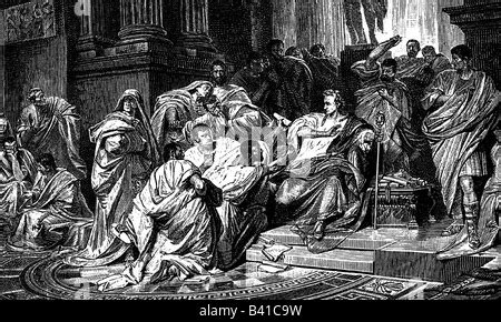 The death of Julius Caesar. Gaius Julius Caesar, Roman politican ...