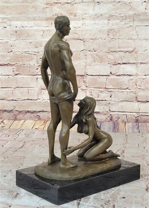 Handcrafted Detailed Musuem Quality Classic Erotic Nude Artwork Bronze
