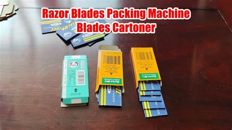 Razor Blades Packing Machine Blades Cartoner Youtube