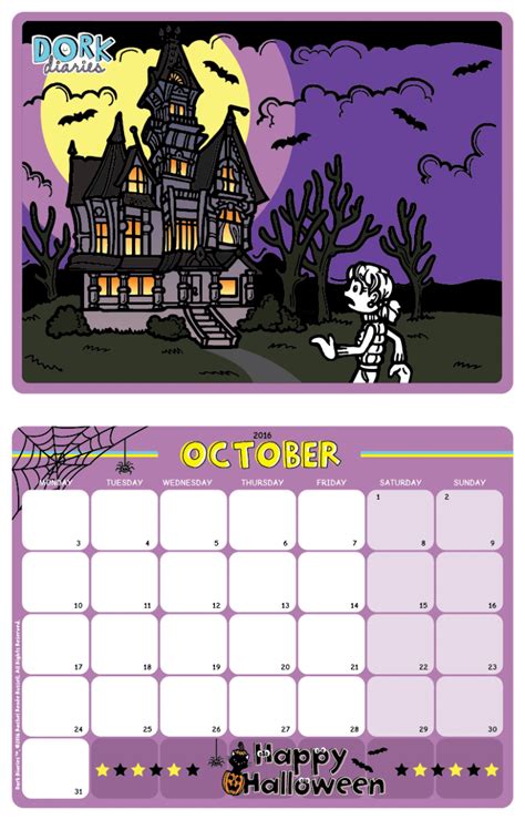 October Calendar – Spooky Halloween | Dork Diaries UK